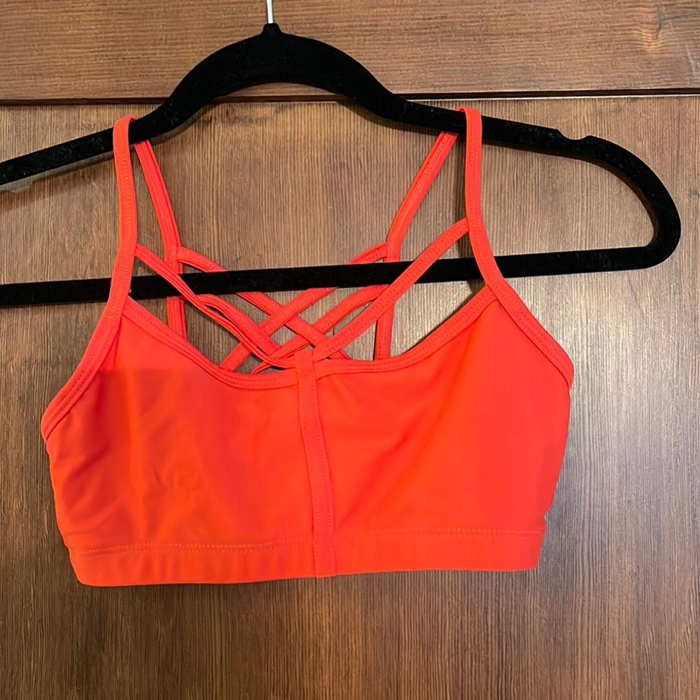 Euc red onzie strappy bra